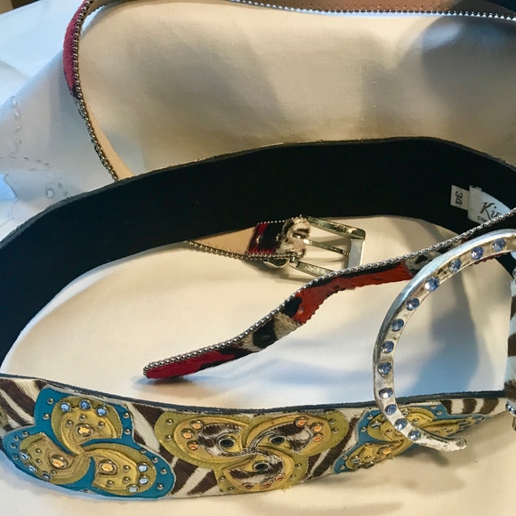 Vintage Kippys Belt Size 34, Amazing Colors, Glam main image 6